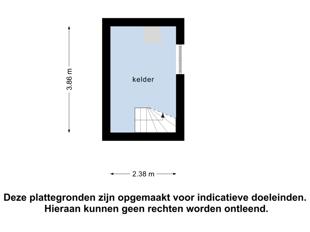 Bekijk plattegrond van Kelder van Jhr. Mr. G.W. Molleruslaan 14