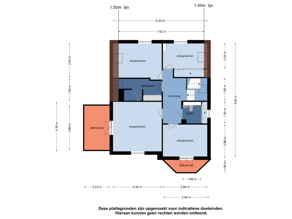 Bekijk plattegrond van 1e verdieping van Jhr. Mr. G.W. Molleruslaan 14