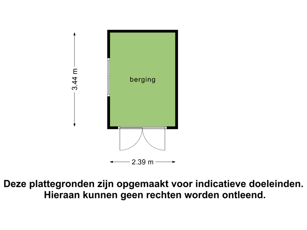 Bekijk plattegrond van Berging van Jhr. Mr. G.W. Molleruslaan 14