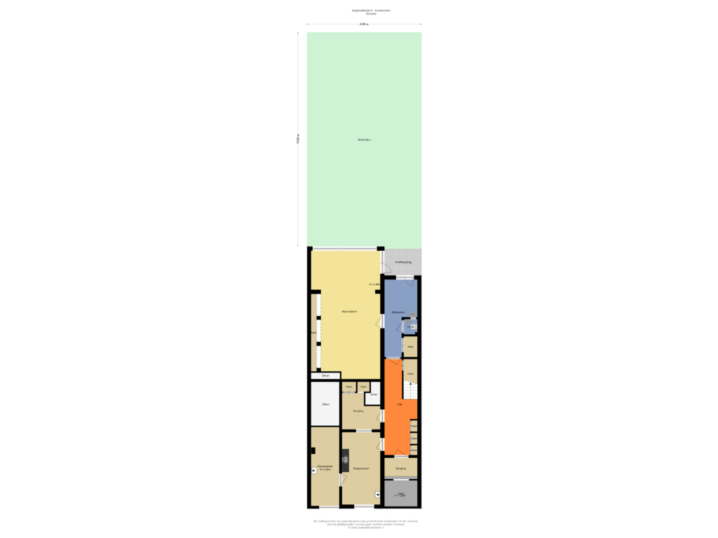 View floorplan of Situatie of Sarphatikade 9