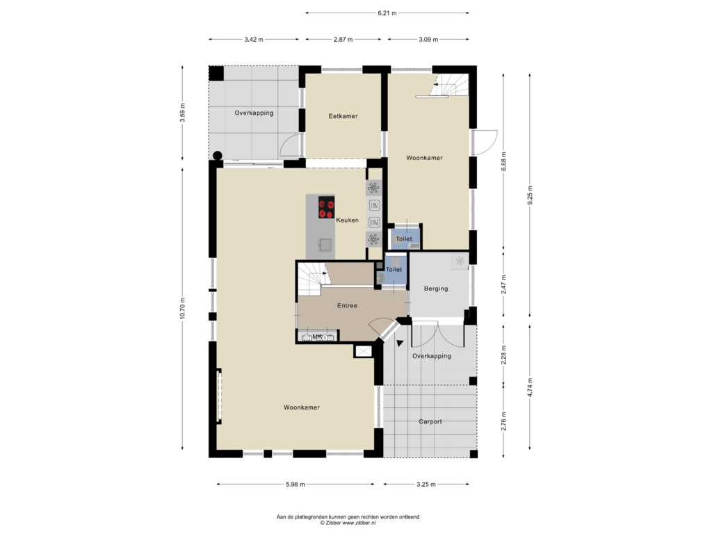 View floorplan of Begane grond of Hoefsmid 47