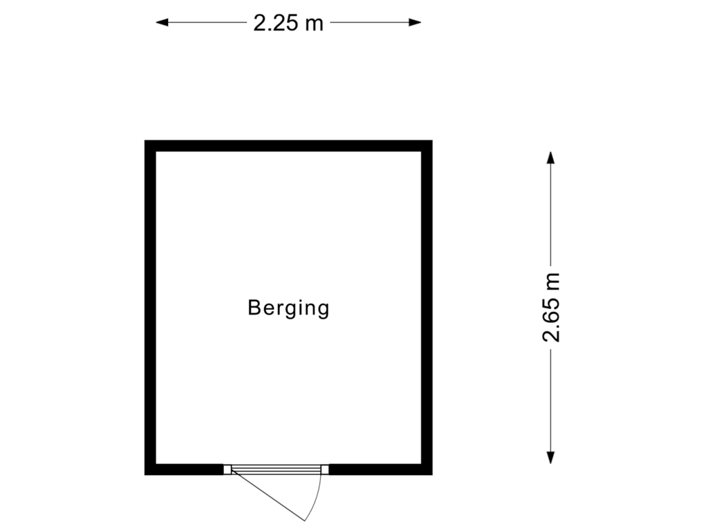 Bekijk plattegrond van Berging van Oostmaaslaan 842