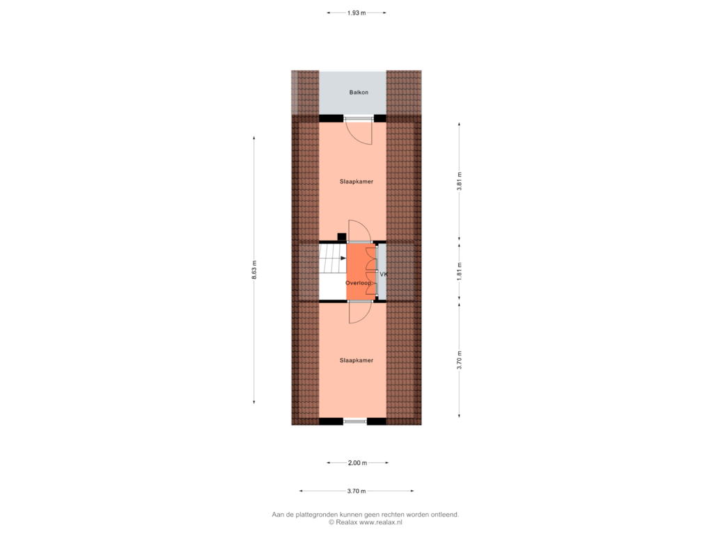 Bekijk plattegrond van Verdieping van Boslaan 1-R192