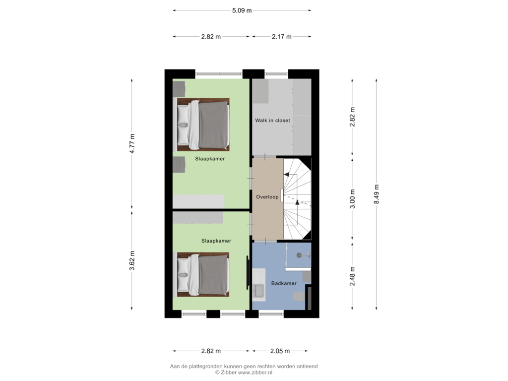 Bekijk plattegrond van Eerste verdieping van De Barkas 6