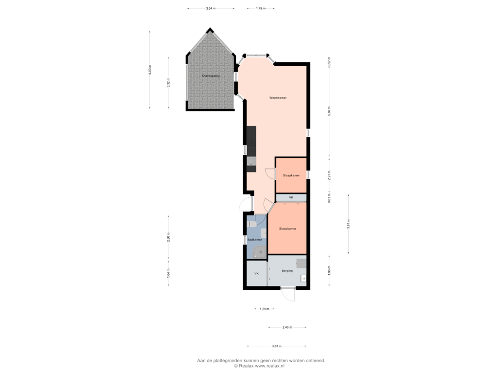 Bekijk plattegrond van Begane grond van Nieuwe Ruiterweg 5-4