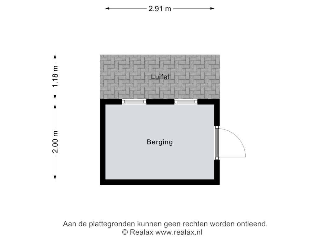 Bekijk plattegrond van Berging van Nieuwe Ruiterweg 5-4