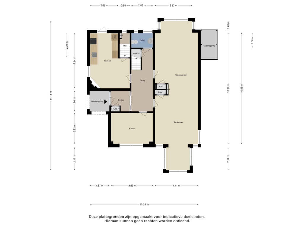 View floorplan of Begane Grond of Provincialeweg 42