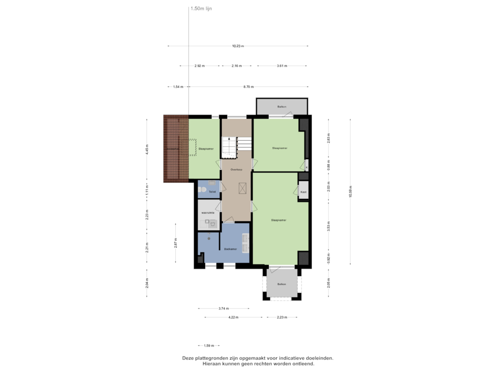 View floorplan of Eerste Verdieping of Provincialeweg 42