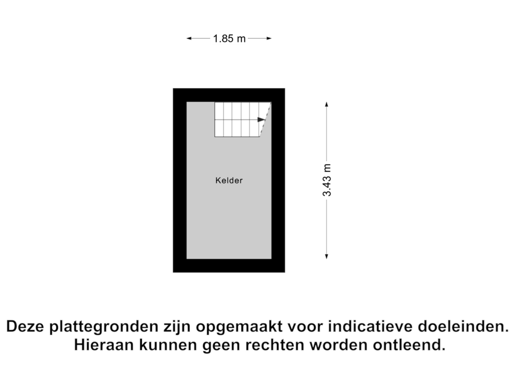 View floorplan of Kelder of Provincialeweg 42