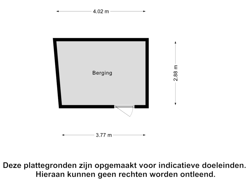 View floorplan of Berging of Provincialeweg 42