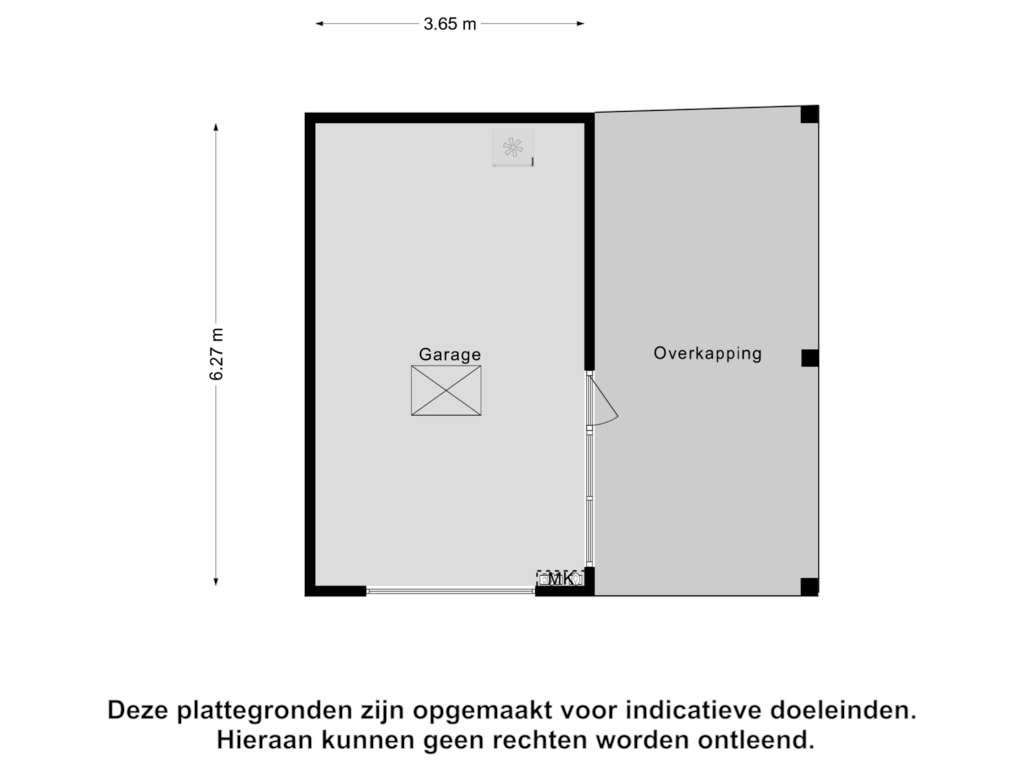 View floorplan of Garage of Provincialeweg 42