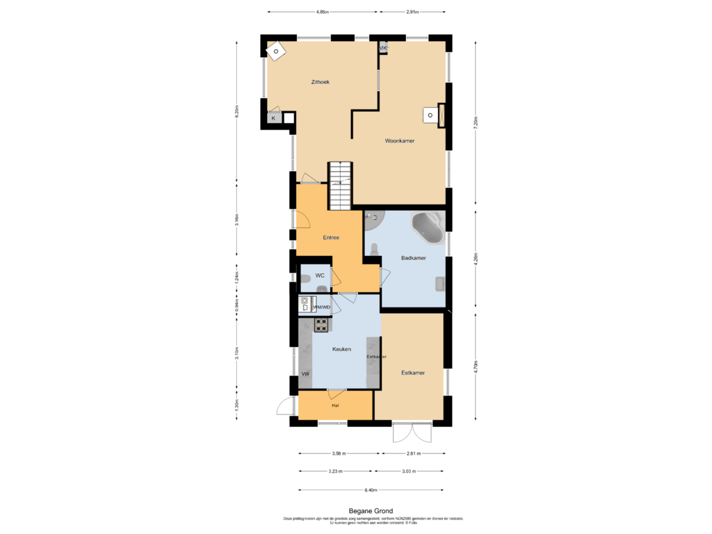 Bekijk plattegrond van Begane Grond van Westelijke Parallelweg 3