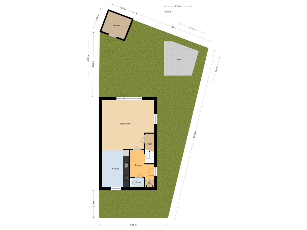 View floorplan of Situatie of Seringenhof 27