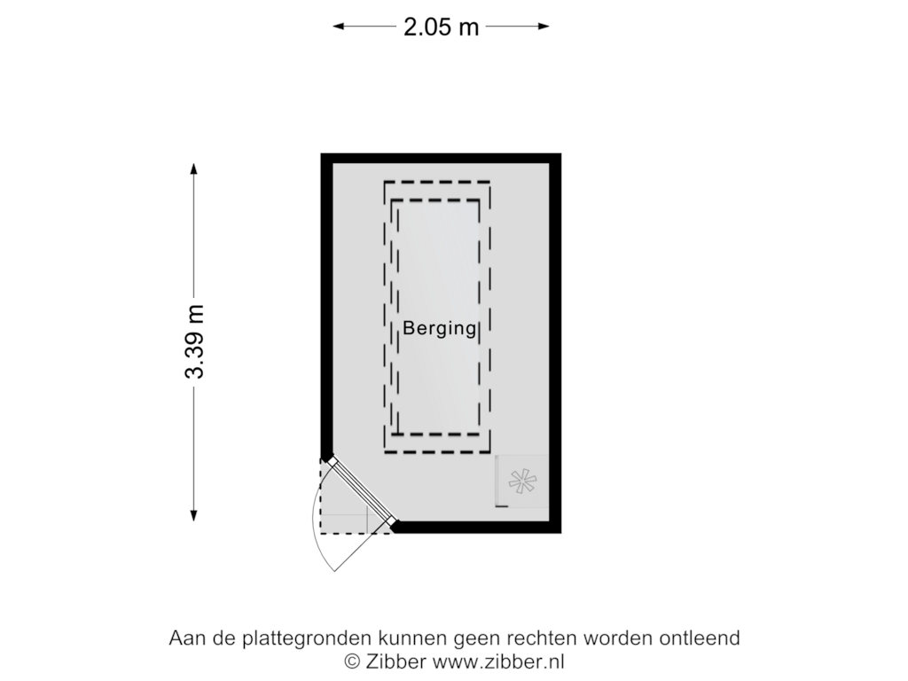 Bekijk plattegrond van Berging van Jan Hendrikxstraat 25