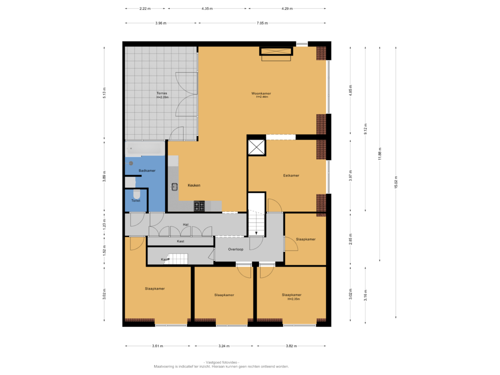 Bekijk plattegrond van 1e verdieping van Overstraat 67-A