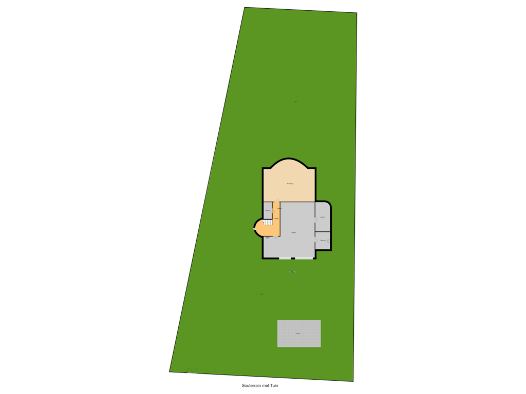 Bekijk plattegrond van Souterrain met Tuin  van Bosweg 9