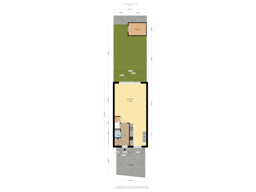 Bekijk plattegrond van Situatie van Musicalstraat 39