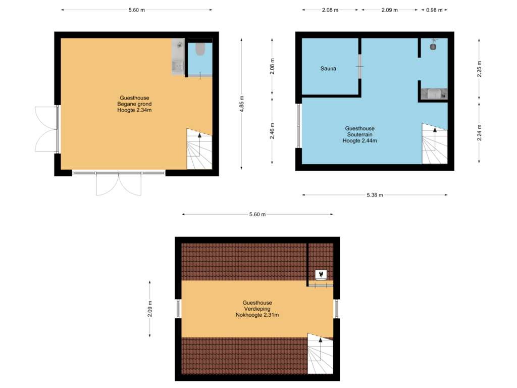 Bekijk plattegrond van Guesthouse van Brede Englaan 8