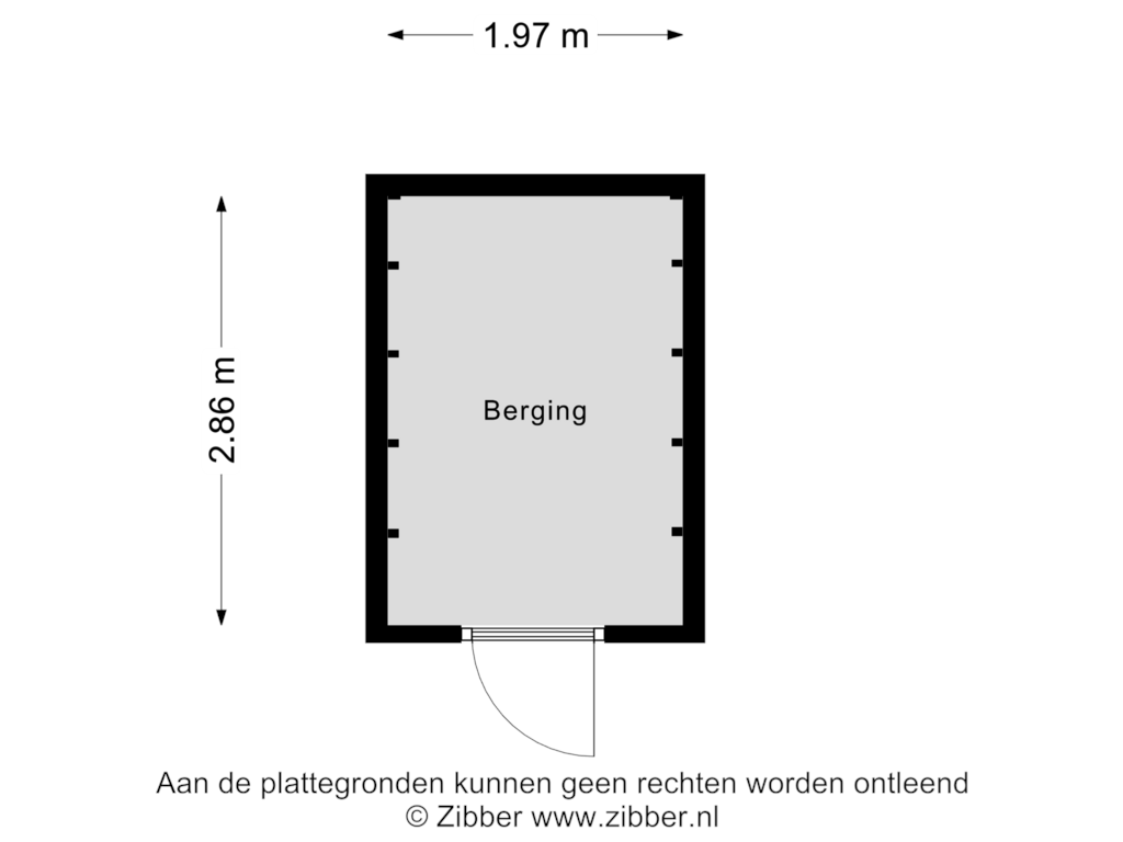 Bekijk plattegrond van Berging van Blokvucht 31