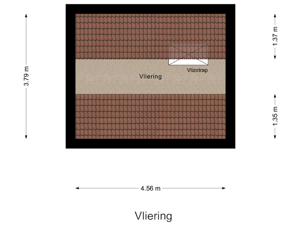 Bekijk plattegrond van Vliering van Burgemeester Brandtstraat 34