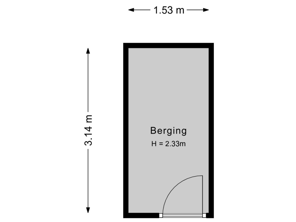 Bekijk plattegrond van Berging van Noteboompark 169