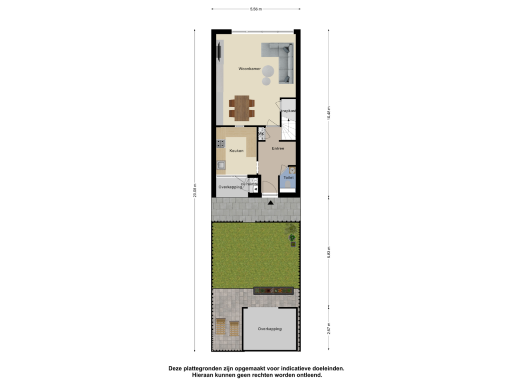 Bekijk plattegrond van Begane Grond Tuin van Raadhuisplein 74