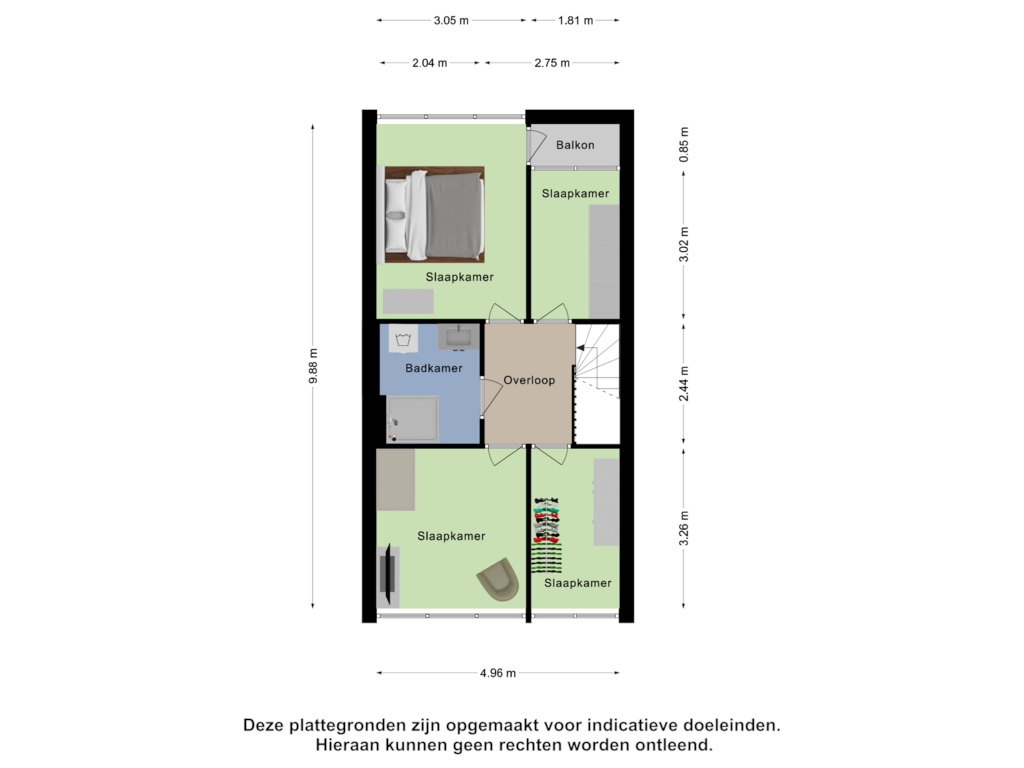 Bekijk plattegrond van Eerste Verdieping van Raadhuisplein 74