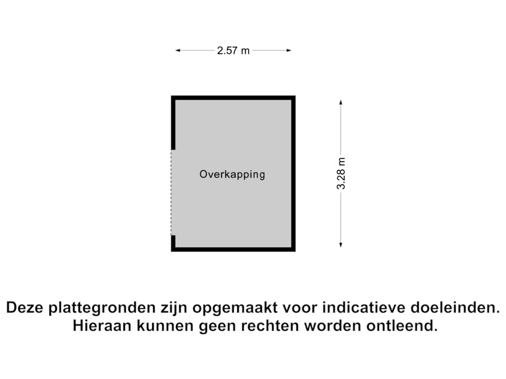 Bekijk plattegrond van Overkapping van Raadhuisplein 74