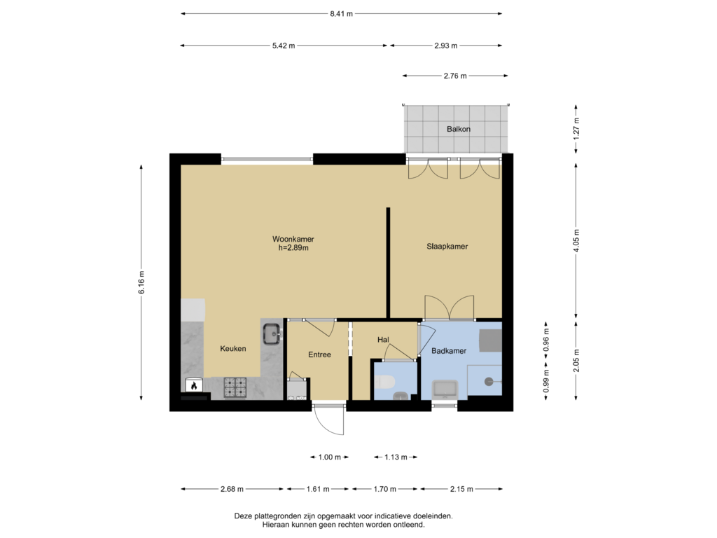 View floorplan of Verdieping 1 of Van Alkemadelaan 538