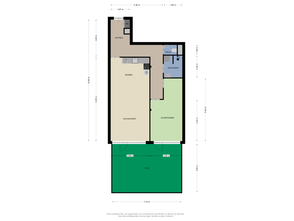 Bekijk plattegrond van First floor van Putterweg 4-F