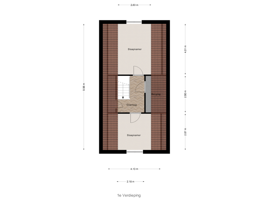 Bekijk plattegrond van 1e Verdieping van Dubbelebuurt 6