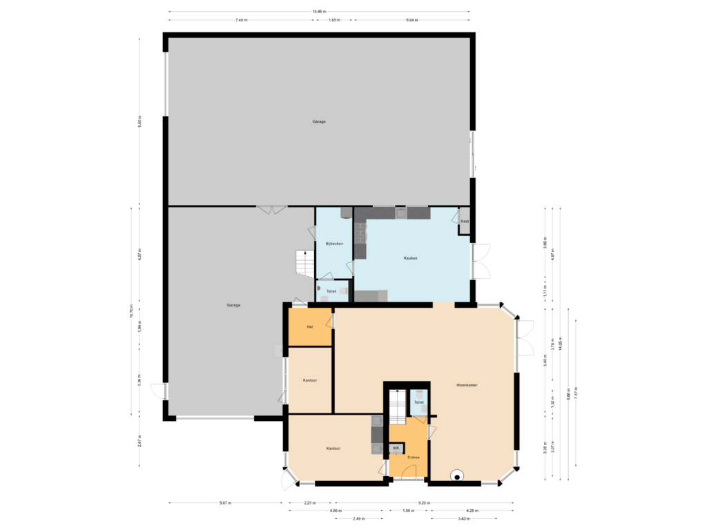 View floorplan of Begane grond of Stedenbaan 25