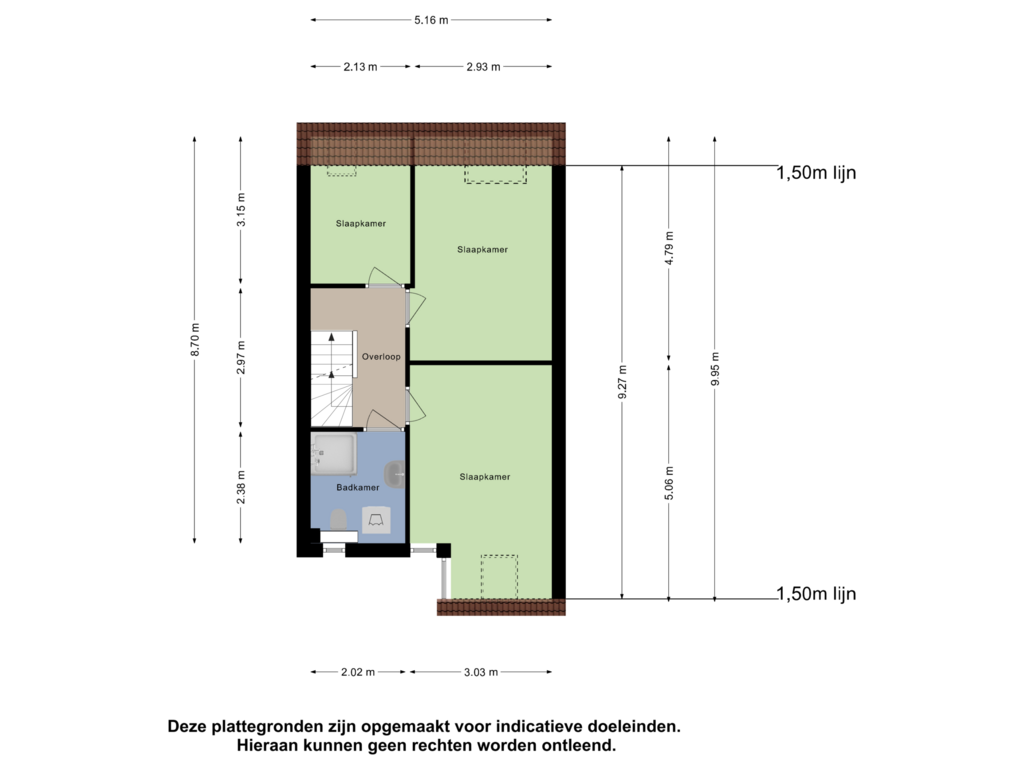 View floorplan of Eerste Verdieping of Visserskreek 56