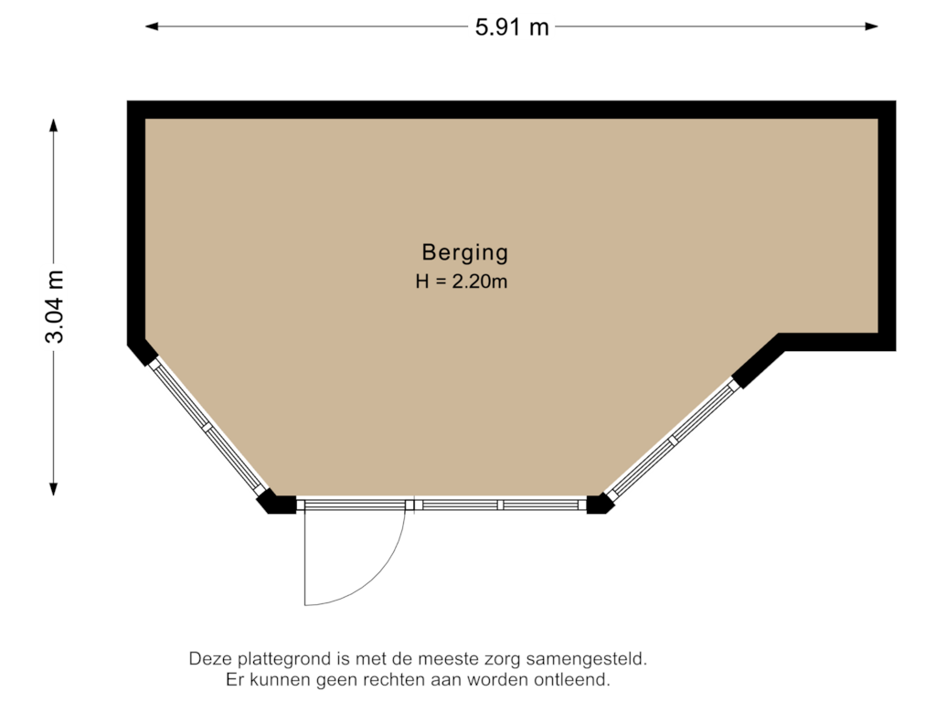 Bekijk plattegrond van Berging van Vreeswijkstraat 370