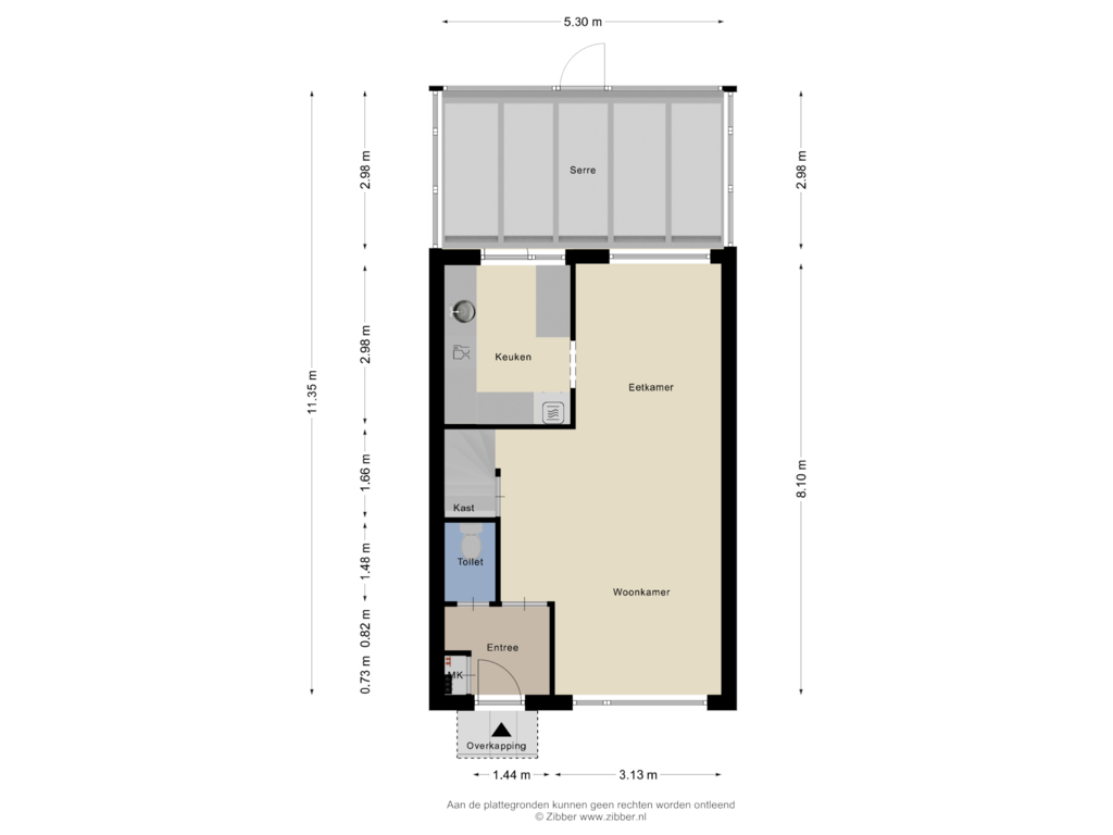 View floorplan of Begane Grond of Eijkmansstraat 56