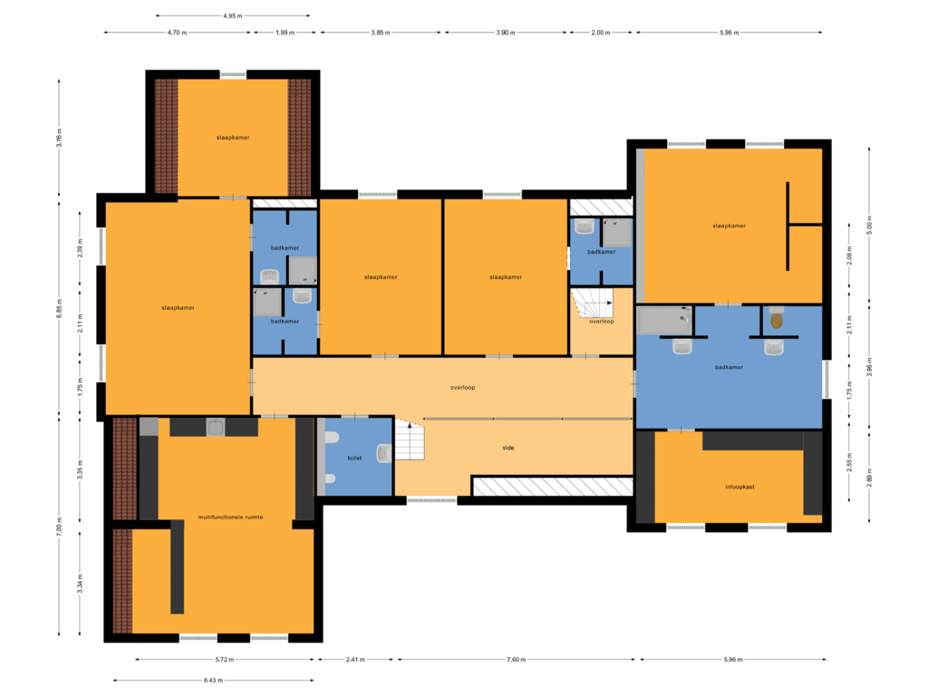 Bekijk plattegrond van Eerste verdieping van Pannestraat 259