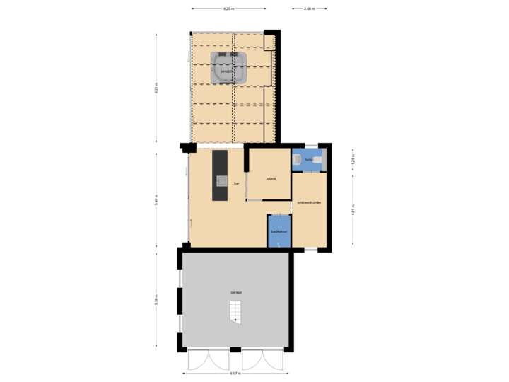 Garage-ontspanningsruimte