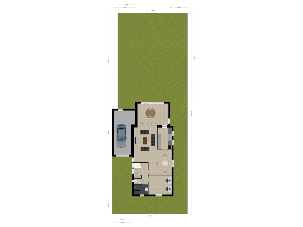 View floorplan of Situatie of Delfshavenstraat 12