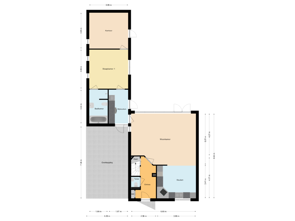 Bekijk plattegrond van Begane Grond van Paul Krugerstraat 33