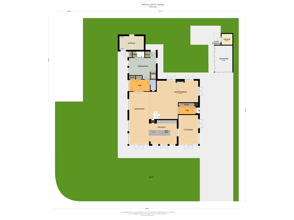 View floorplan of Perceel of Breelaan 58