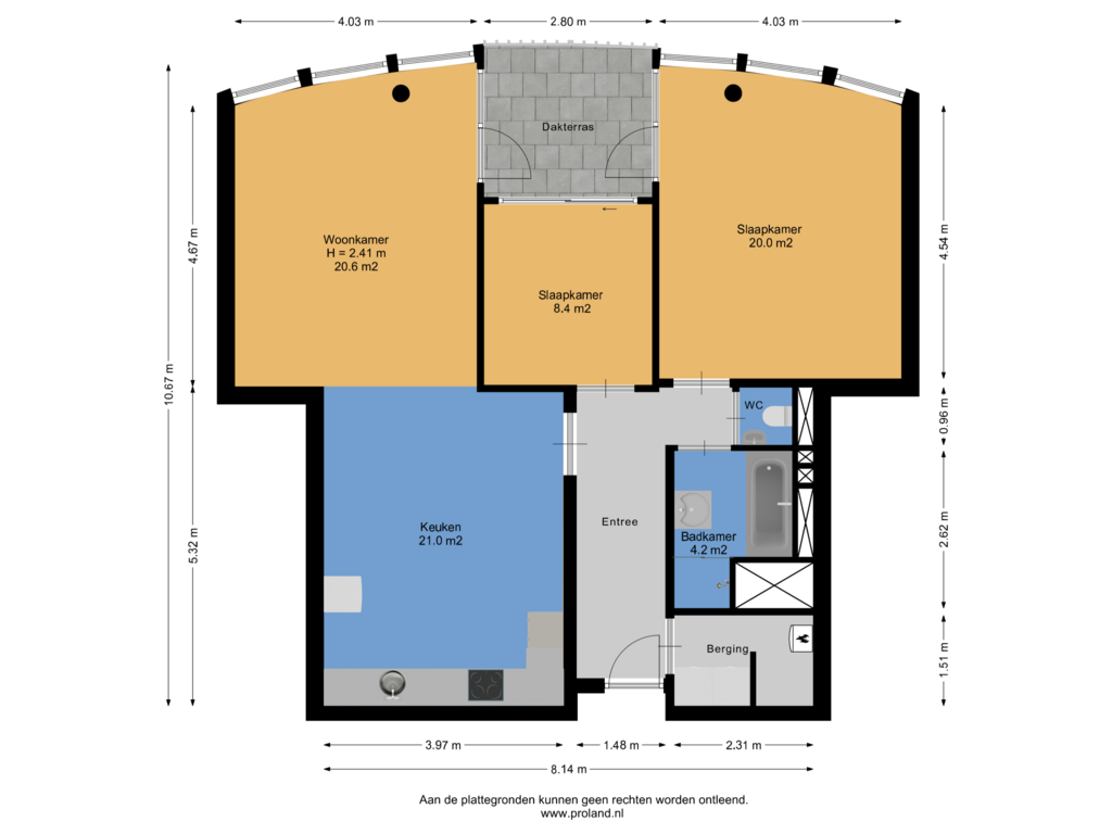 Bekijk plattegrond van Appartement van Kapelstraat 36