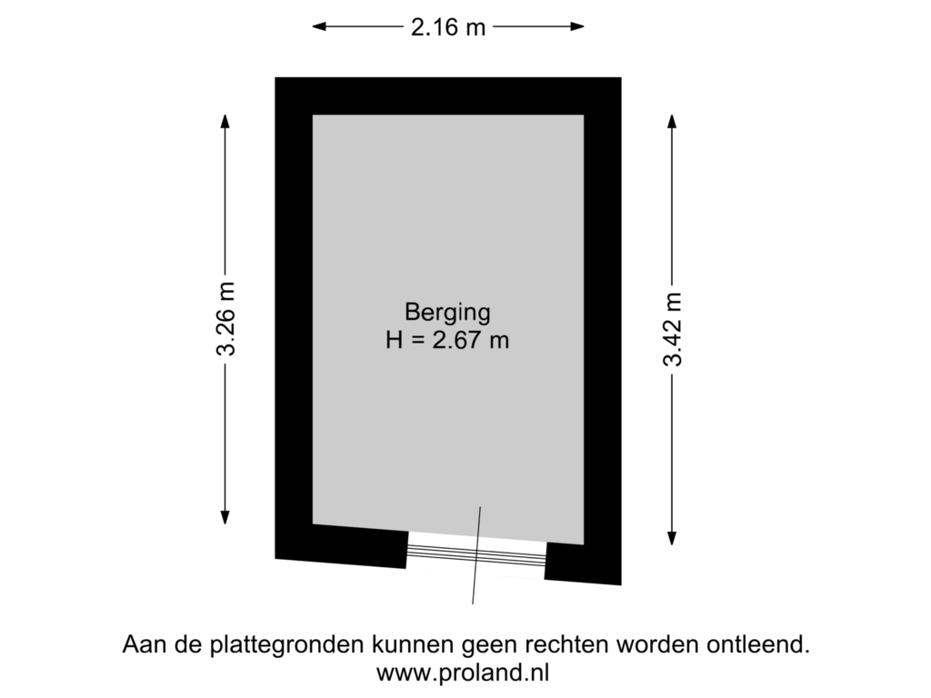 Bekijk plattegrond van Berging van Kapelstraat 36