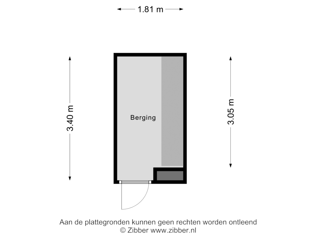 View floorplan of Berging of Keizershof 17