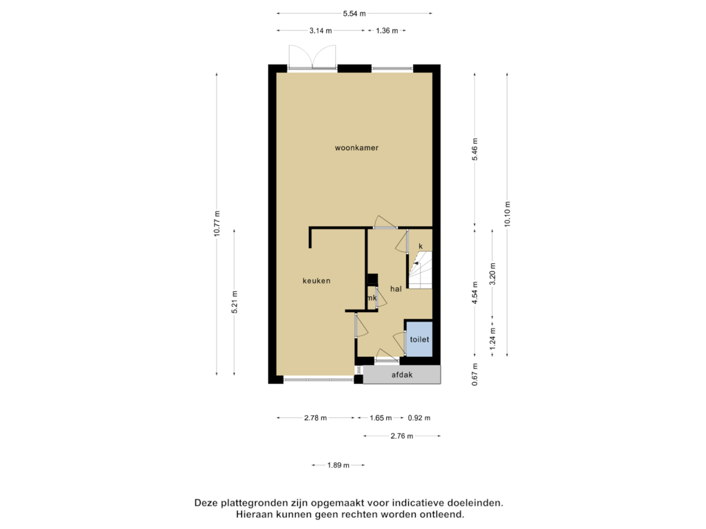 View floorplan of Begane grond of Nieuwlandstraat 34