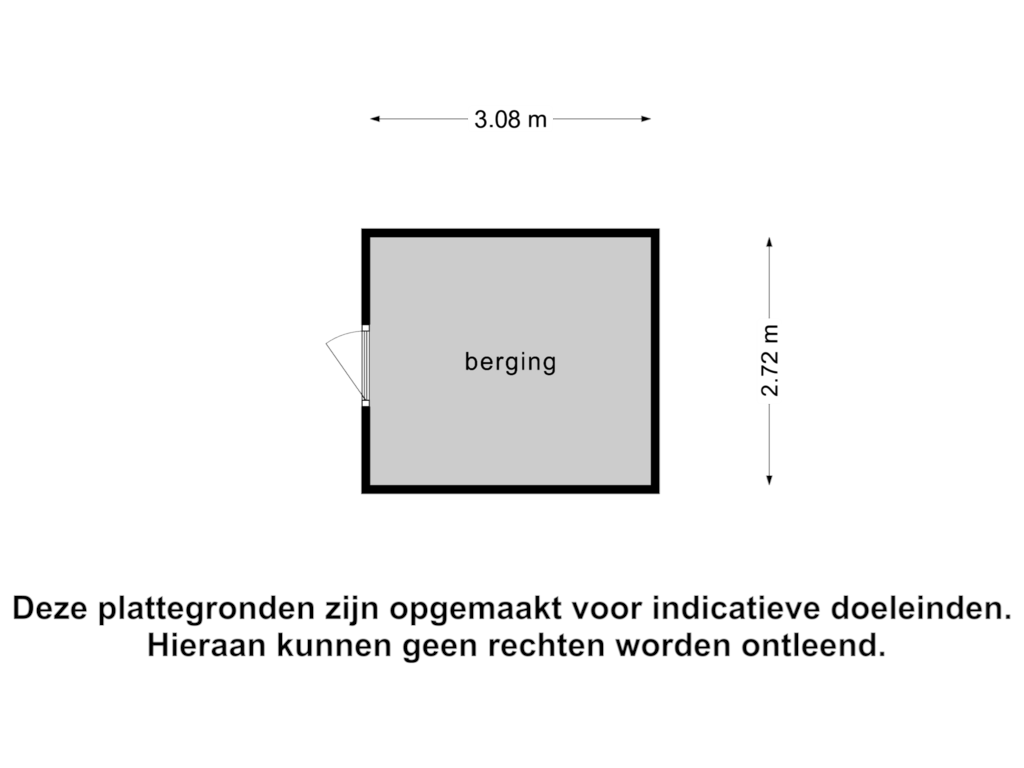 View floorplan of Berging1 of Nieuwlandstraat 34