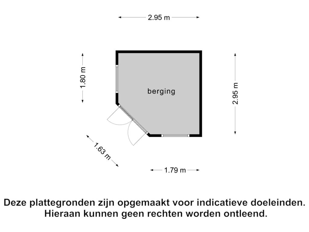 View floorplan of Berging2 of Nieuwlandstraat 34