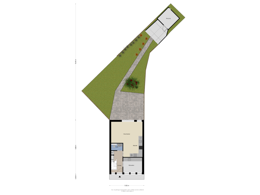 View floorplan of Begane Grond_Tuin of Brikhof 8