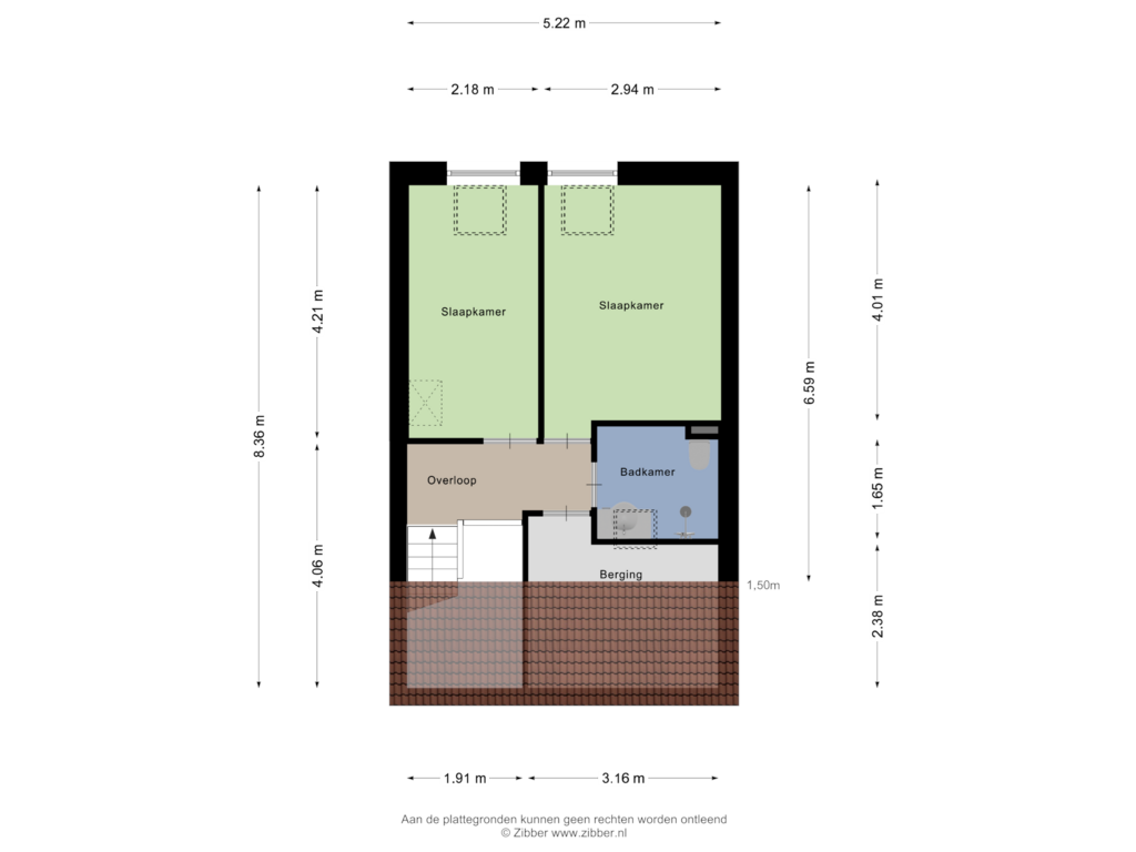 View floorplan of Eerste Verdieping of Brikhof 8