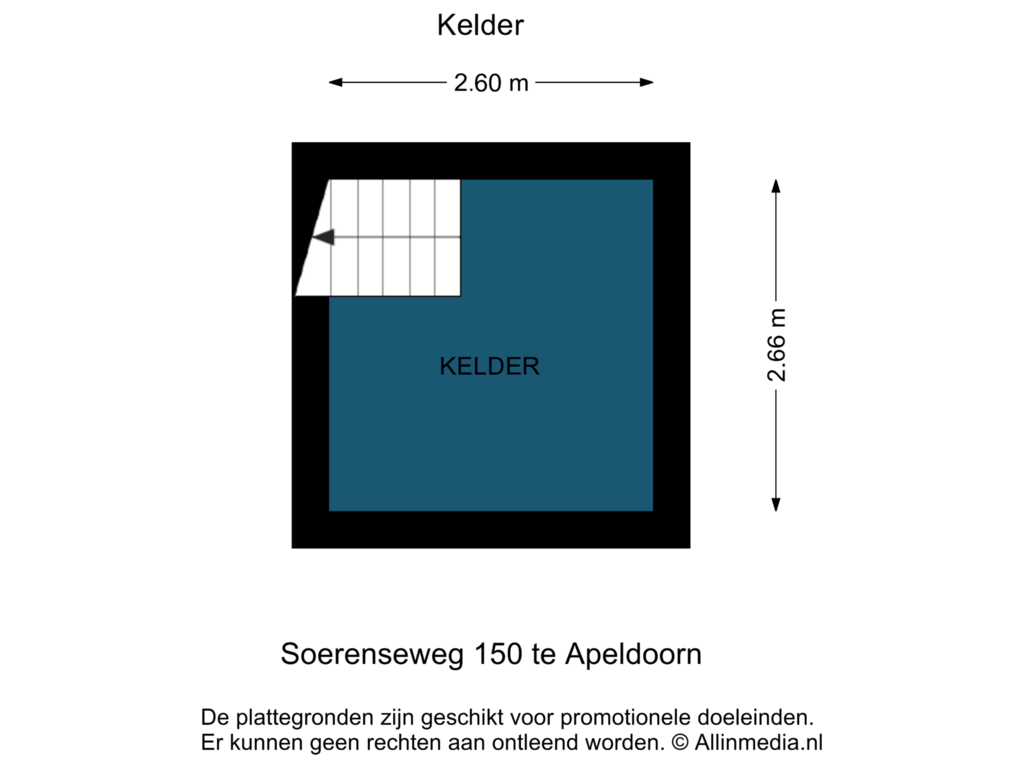 View floorplan of Kelder of Soerenseweg 150