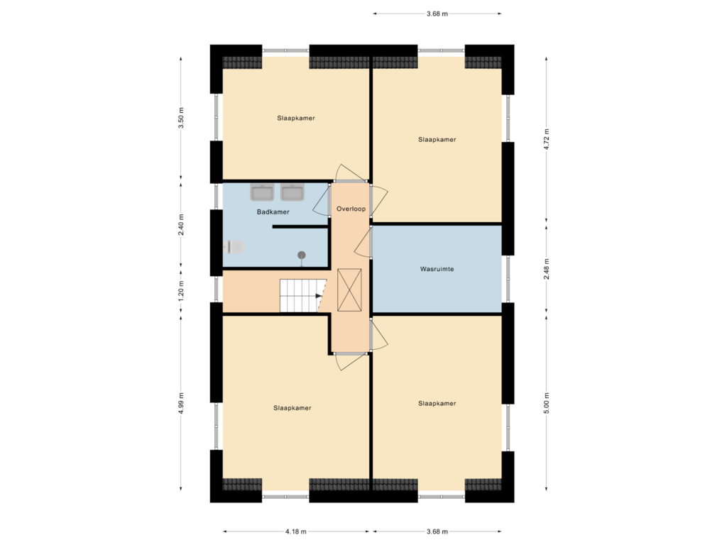 Bekijk plattegrond van 1e Verdieping van Heerewegh 44